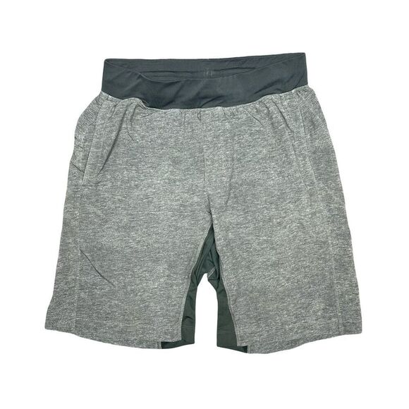 Lululemon  THE 9” Shorts Mens S Heather Gray Gym Stretch Performance Pickleball - Picture 1 of 10